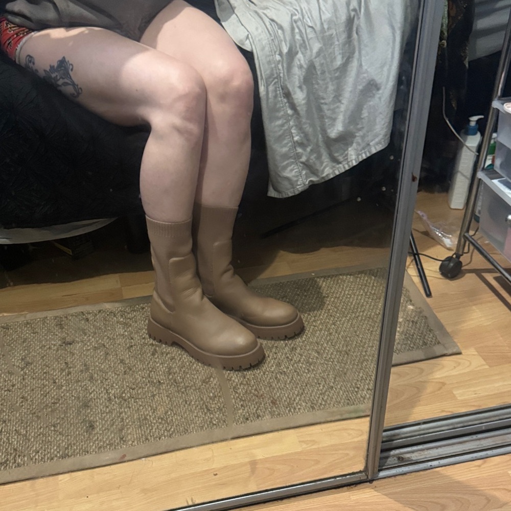 Call It Spring Beige Winter Boots